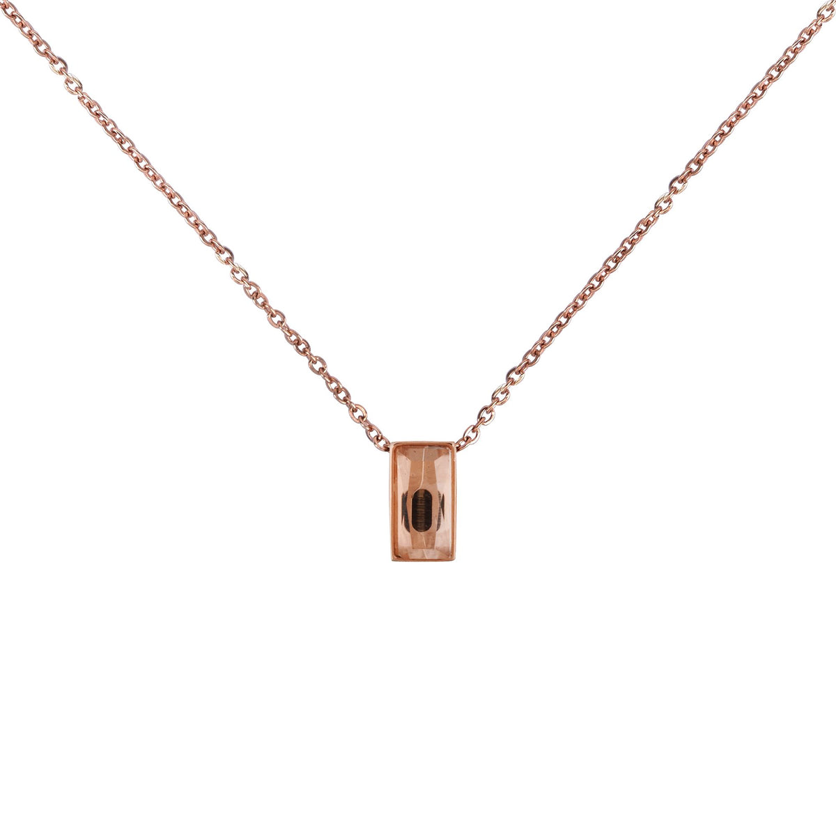 Crystal Cube Memorial Ashes Holder Necklace