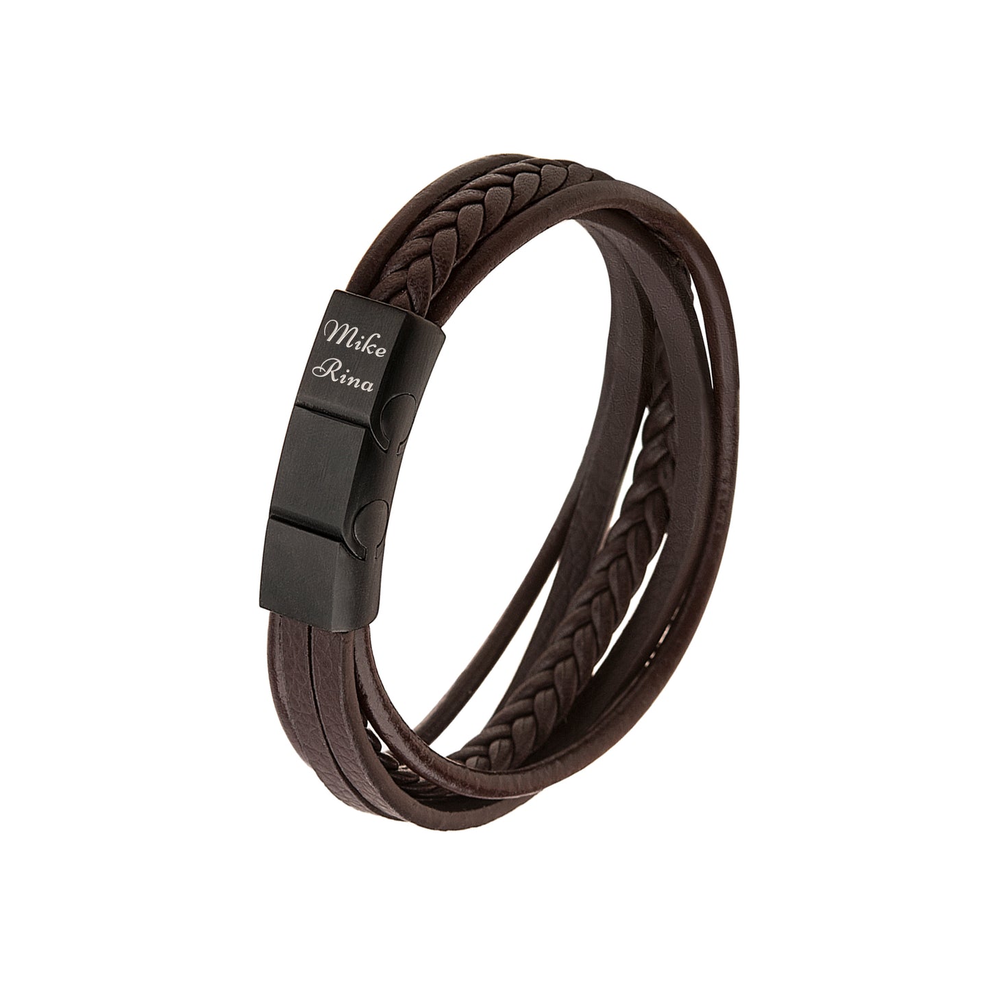Men’s Memorial Leather Wrap Bracelet