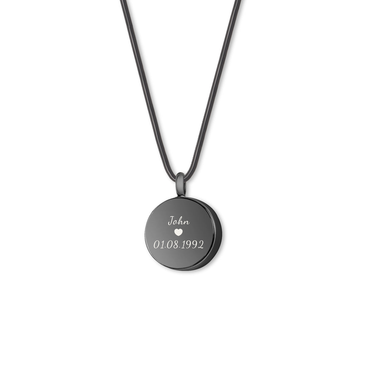 Fingerprint Coin Memorial Necklace
