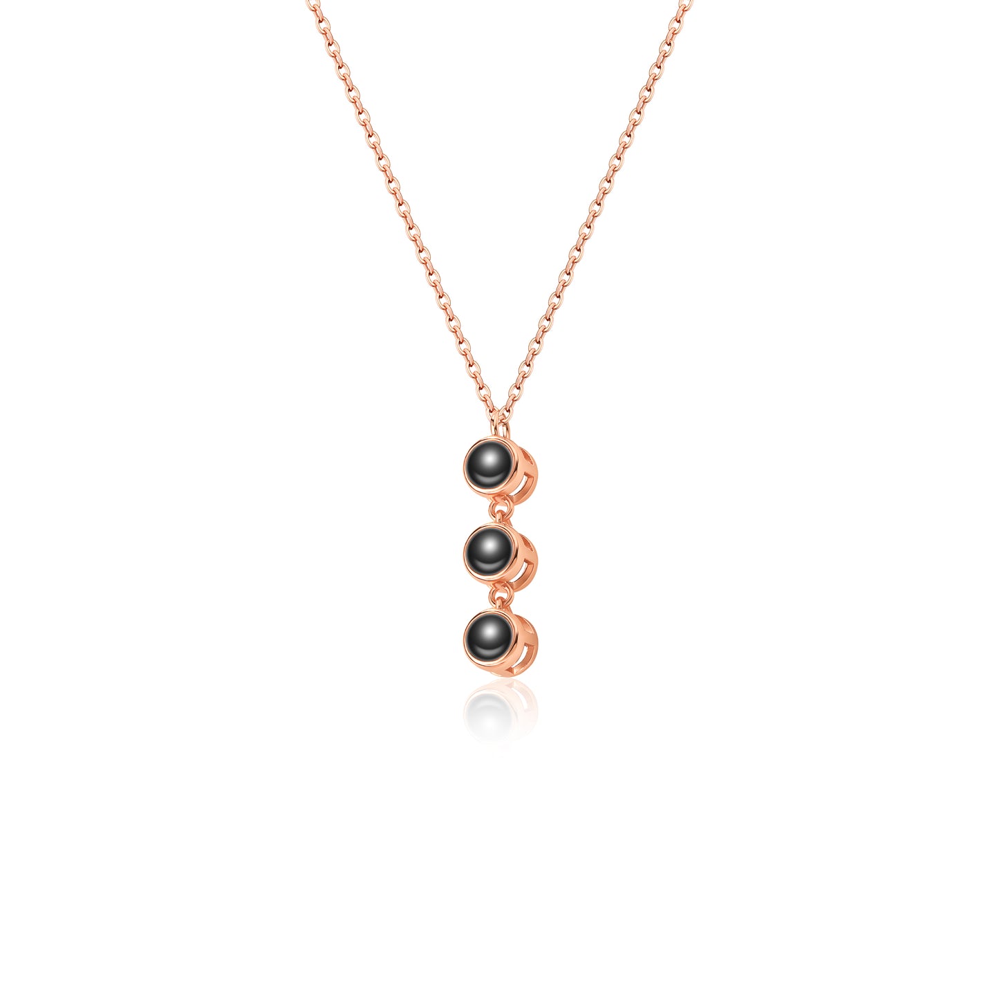 Round Multi-Photo Projection Necklace