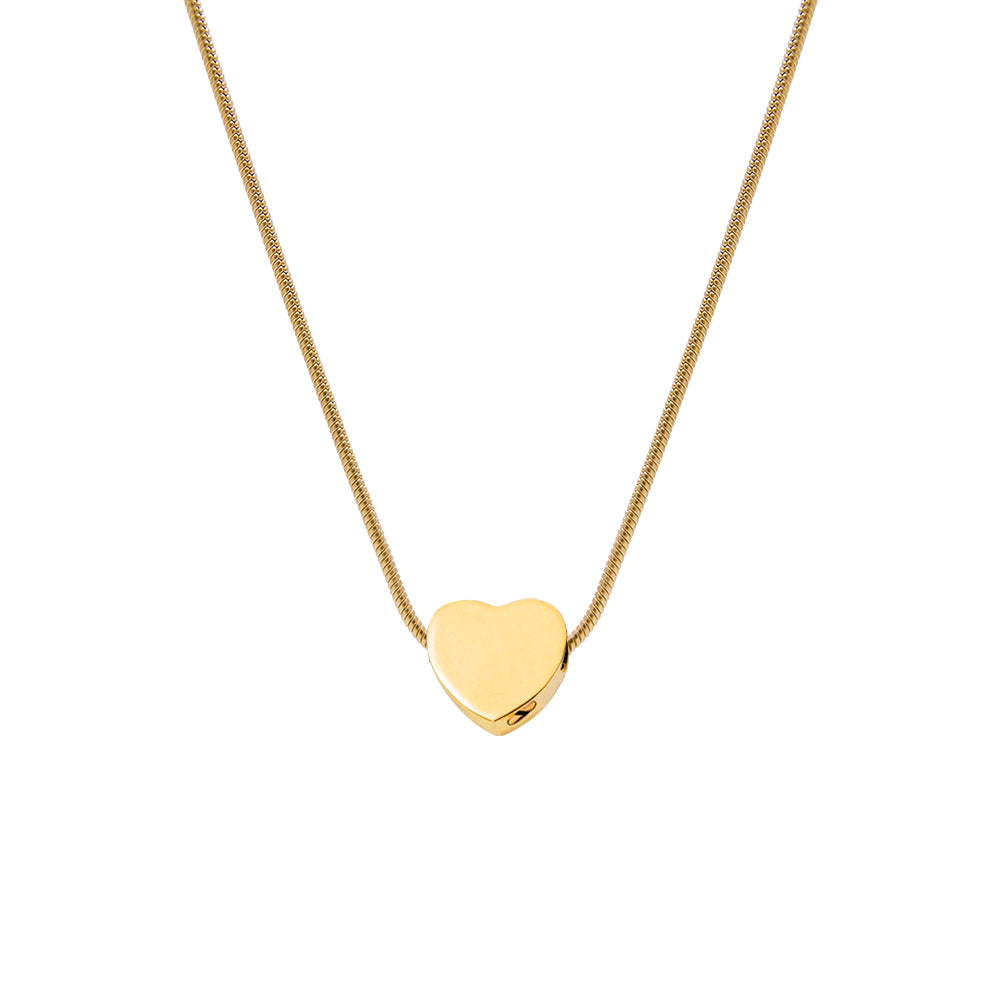 Love Never Dies Mini Heart Memorial Necklace