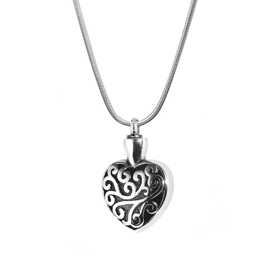 Vintage Regalia Heart Memorial Necklace