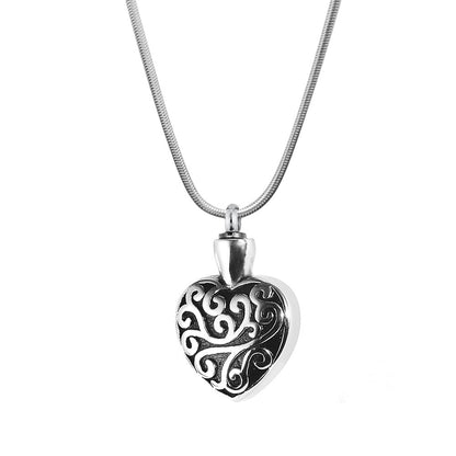 Vintage Regalia Heart Memorial Necklace
