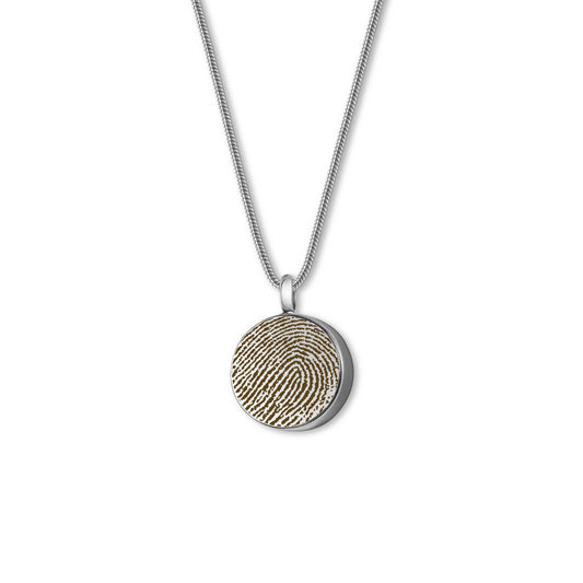 Fingerprint Coin Memorial Necklace