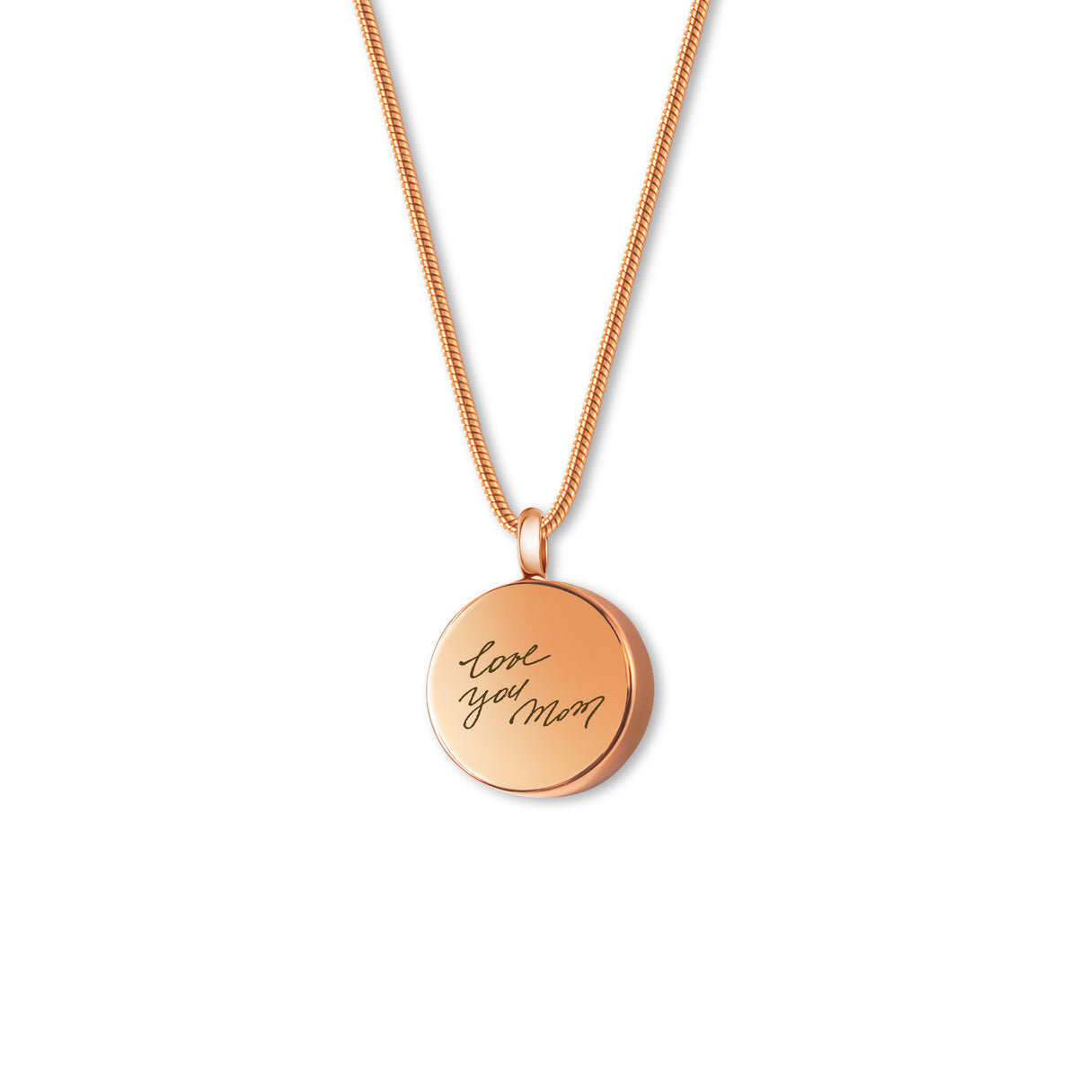 Fingerprint Coin Memorial Necklace
