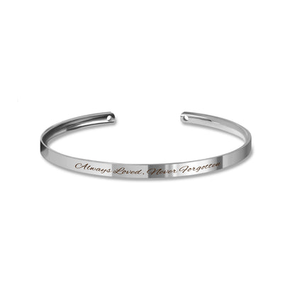 Custom Memorial Cuff Bangle