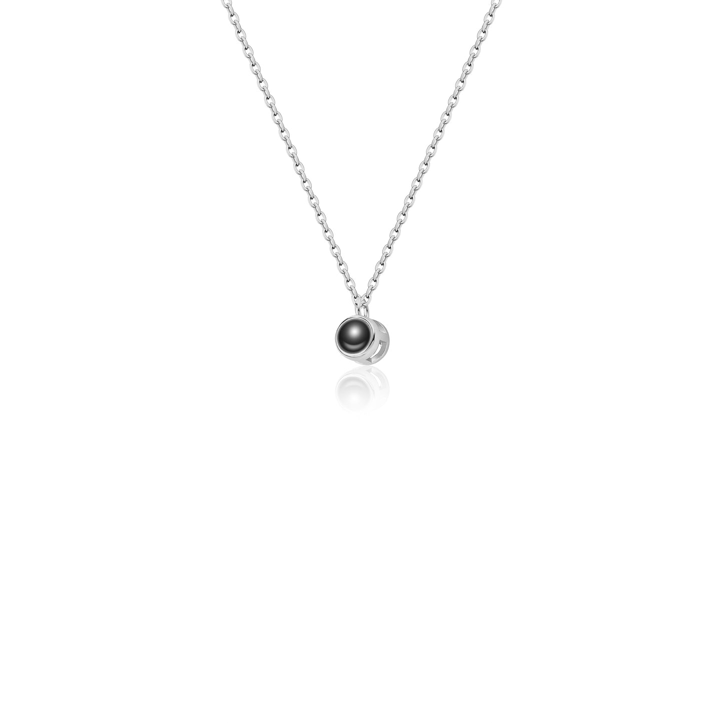 Round Multi-Photo Projection Necklace