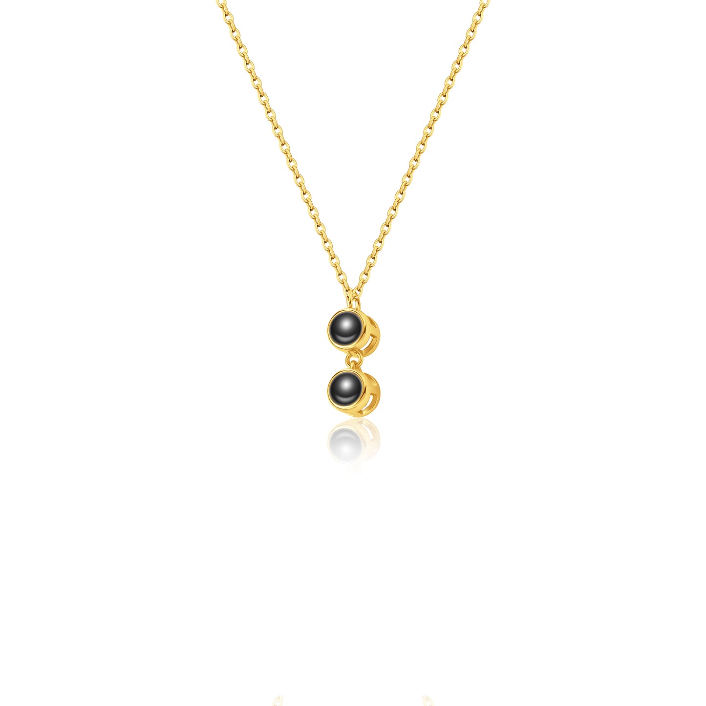 Round Multi-Photo Projection Necklace