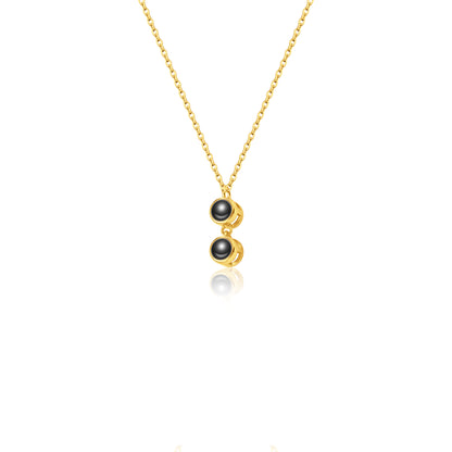 Round Multi-Photo Projection Necklace