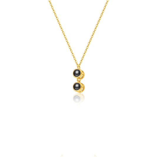 Round Multi-Photo Projection Necklace