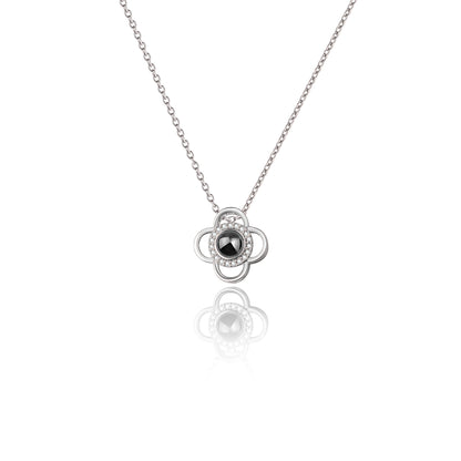 Clover Photo Projection Necklace