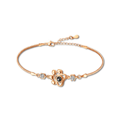 Paw Print Photo Photo Projection Bracelet