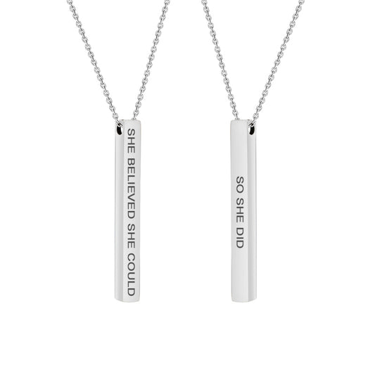 She Believed She Could So She Did Necklace