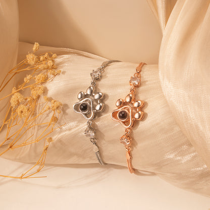 Paw Print Photo Photo Projection Bracelet