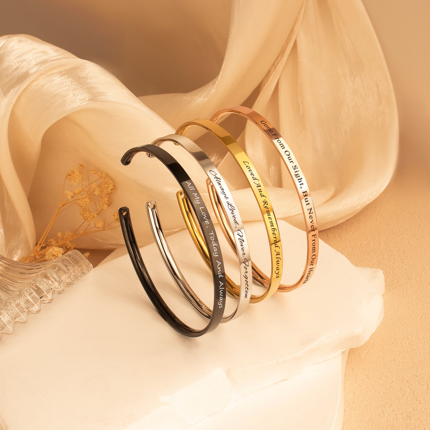 Custom Memorial Cuff Bangle
