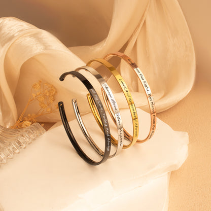 Custom Memorial Cuff Bangle
