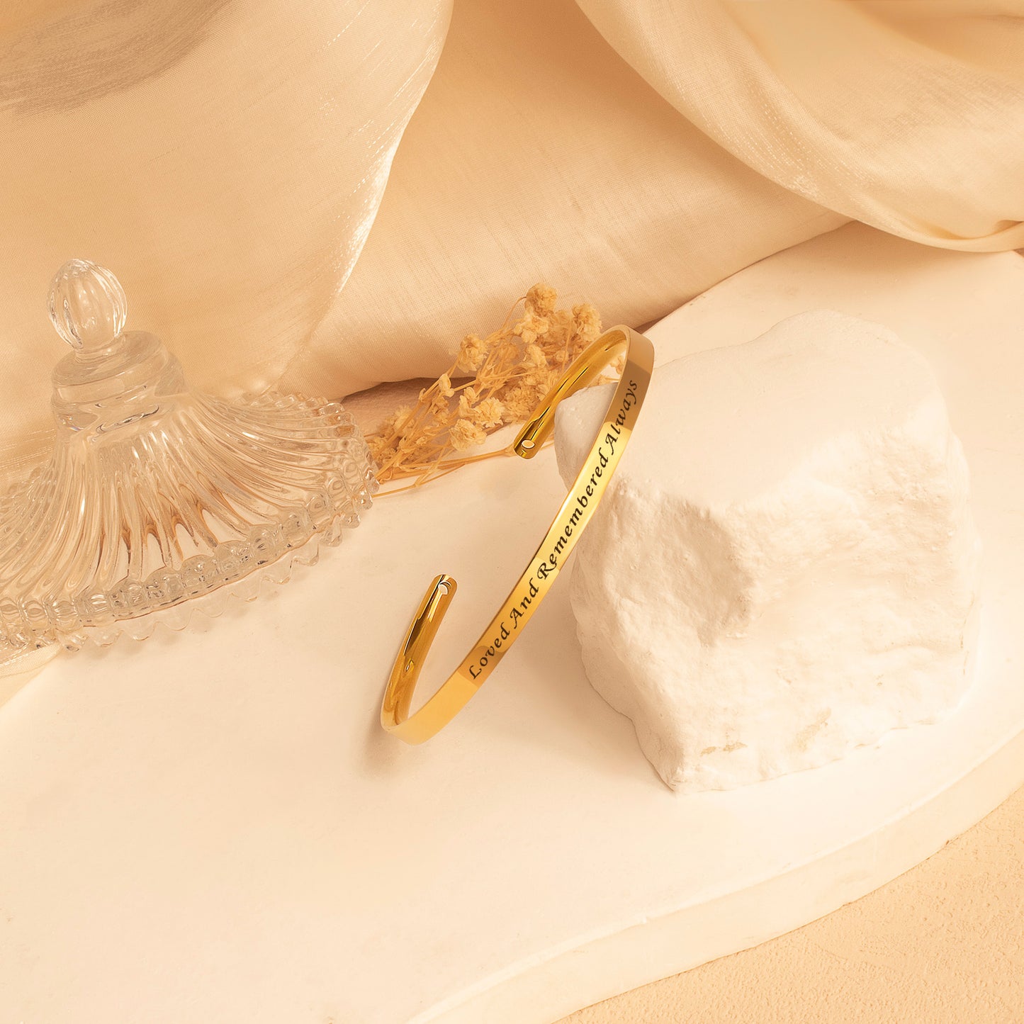 Custom Memorial Cuff Bangle