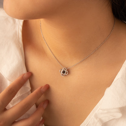 Clover Photo Projection Necklace
