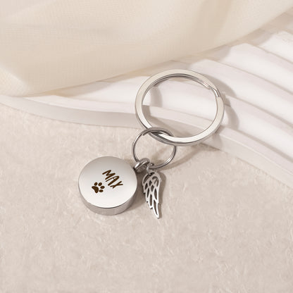 Round Coin Memorial Key Chain