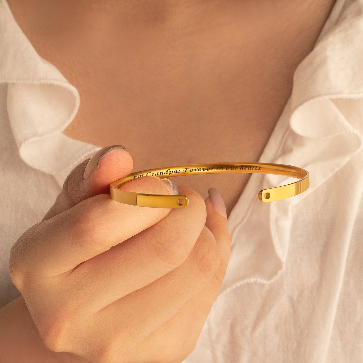 Custom Memorial Cuff Bangle