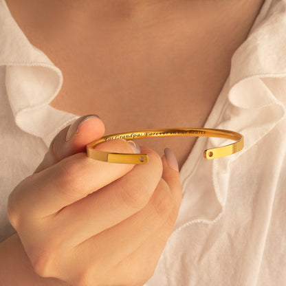Custom Memorial Cuff Bangle