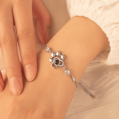 Paw Print Photo Photo Projection Bracelet