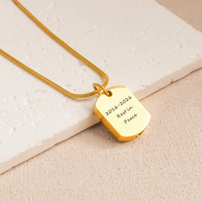 Stainless Steel Memorial Dog Tag