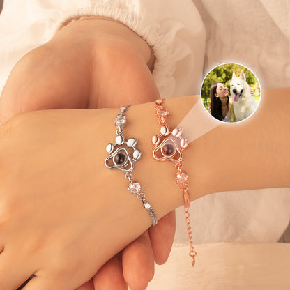 Paw Print Photo Photo Projection Bracelet