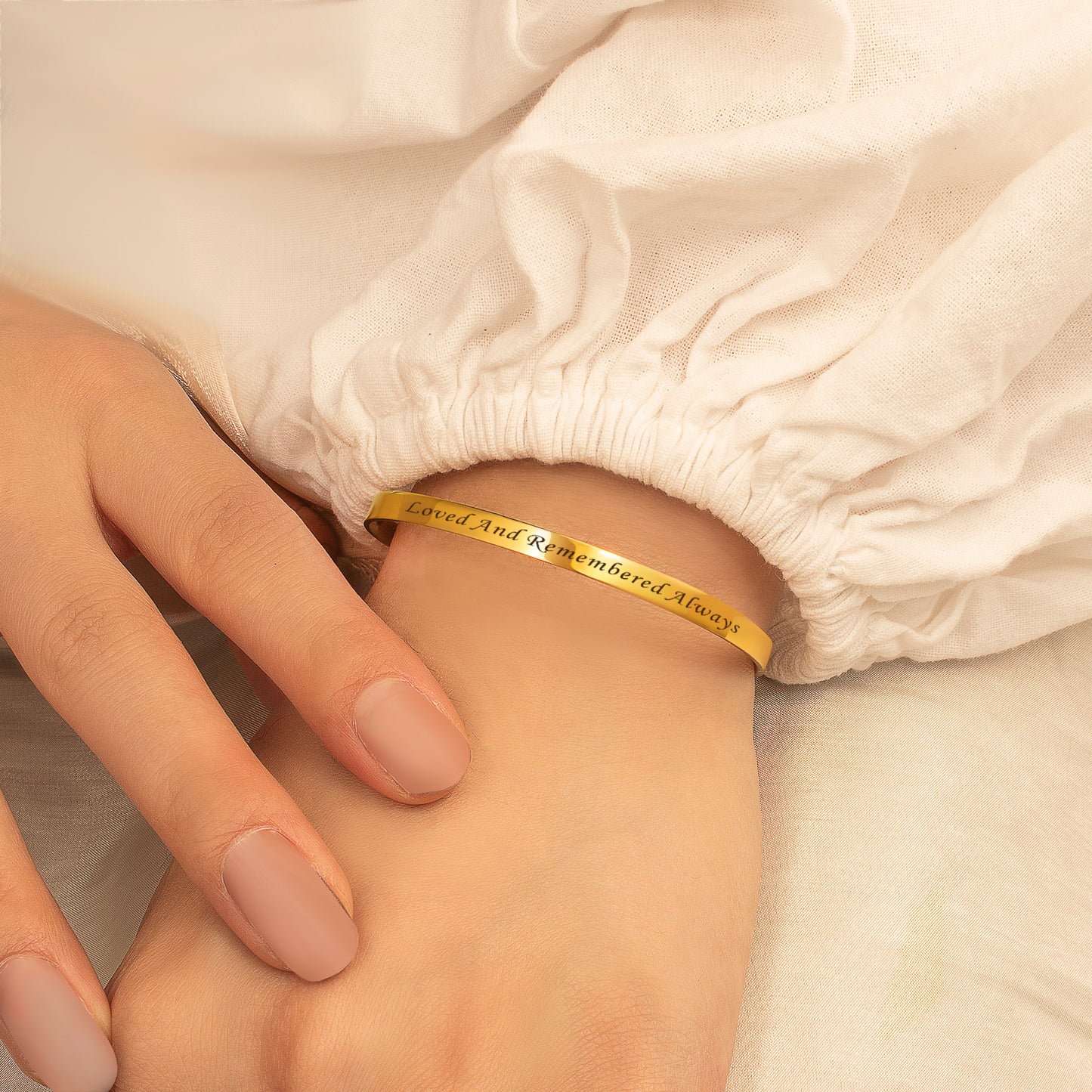 Custom Memorial Cuff Bangle