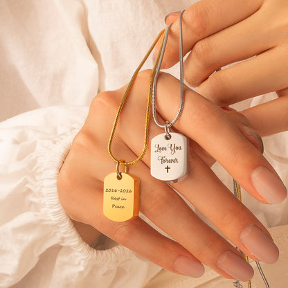 Stainless Steel Memorial Dog Tag