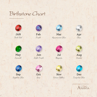 Custom Cross Birthstone Bracelet