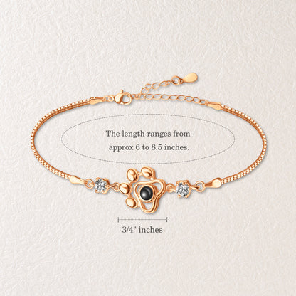 Paw Print Photo Photo Projection Bracelet