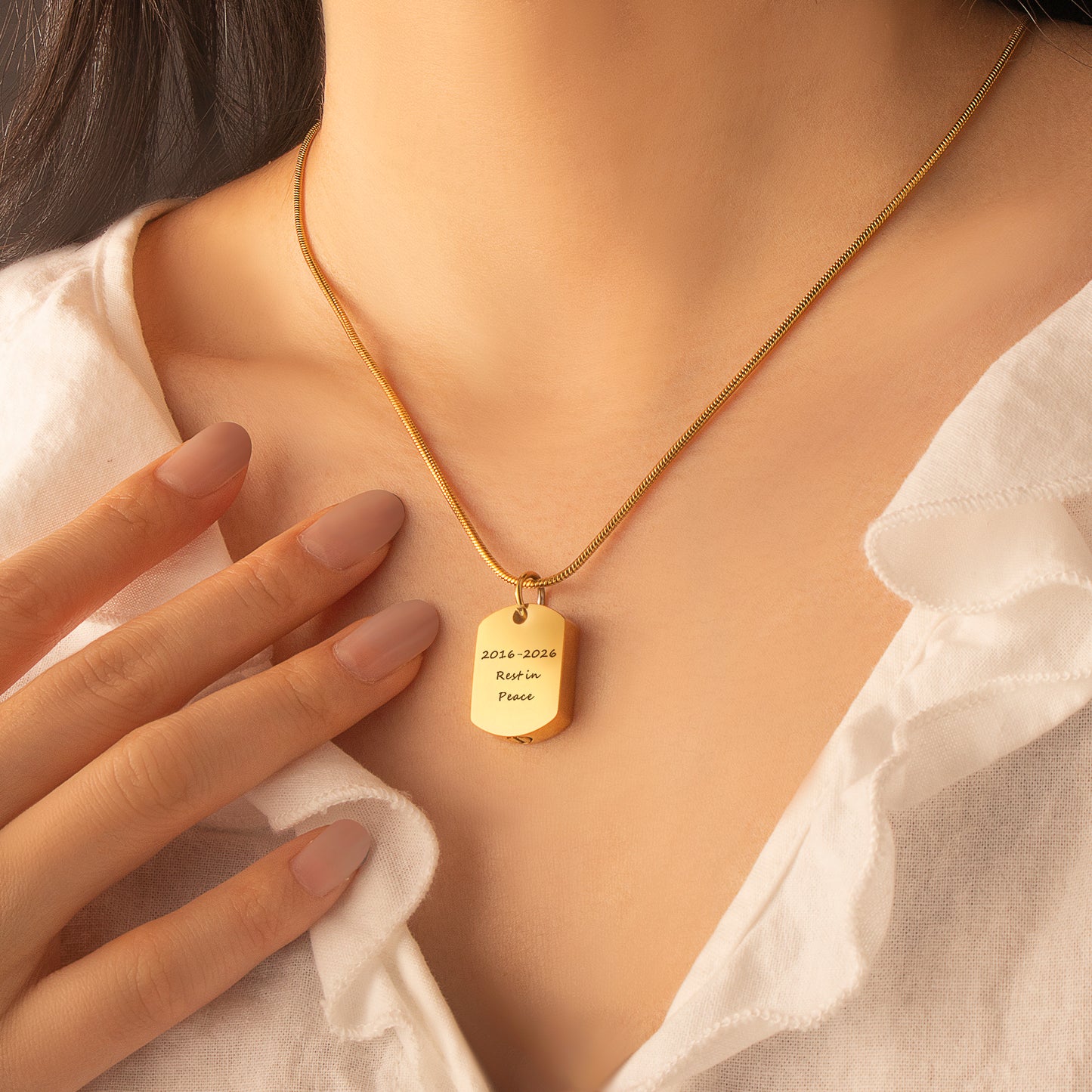 Stainless Steel Memorial Dog Tag