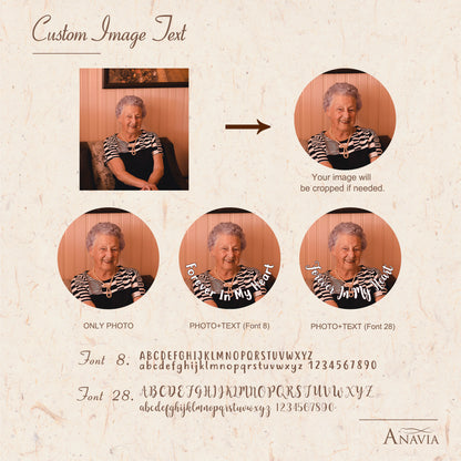 Cylinder Photo Projection Memorial Necklace