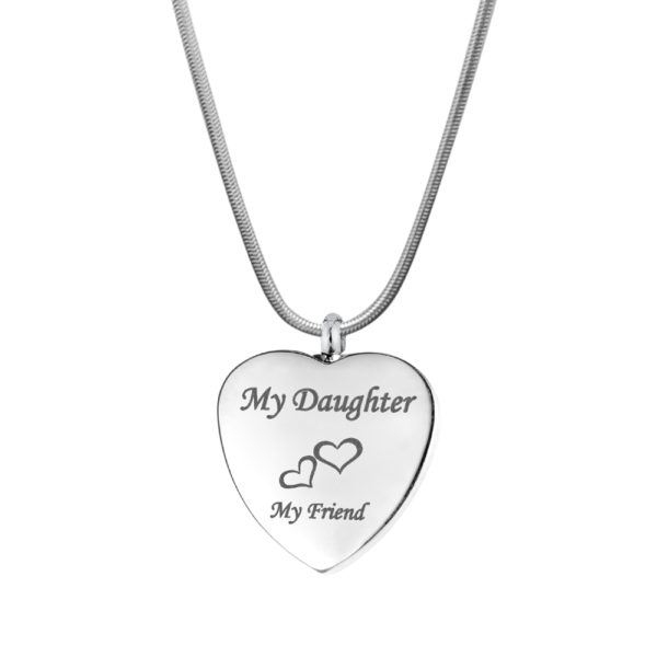 B101825 Daughter My Friend Heart Memorial Necklace 1