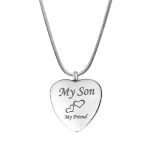 B101826 Son My Friend Love Heart Memorial Necklace 1