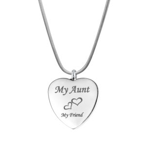 B101828 Aunt My Friend Love Heart Memorial Jewelry 1