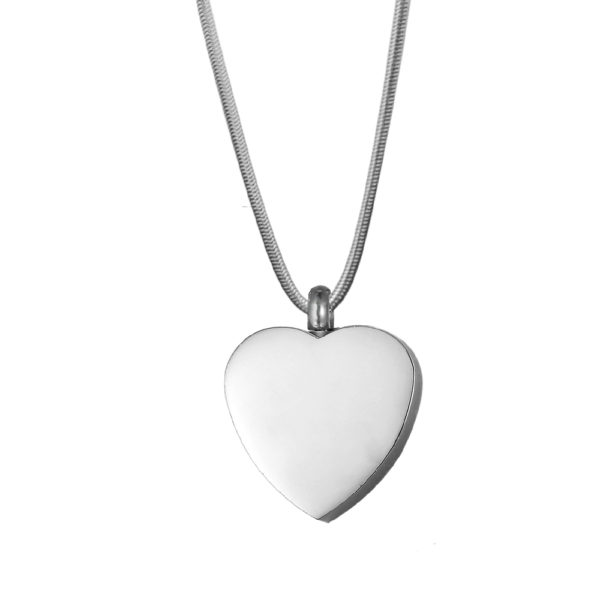 B95049 Plain Classic Heart Memorial Jewelry 1