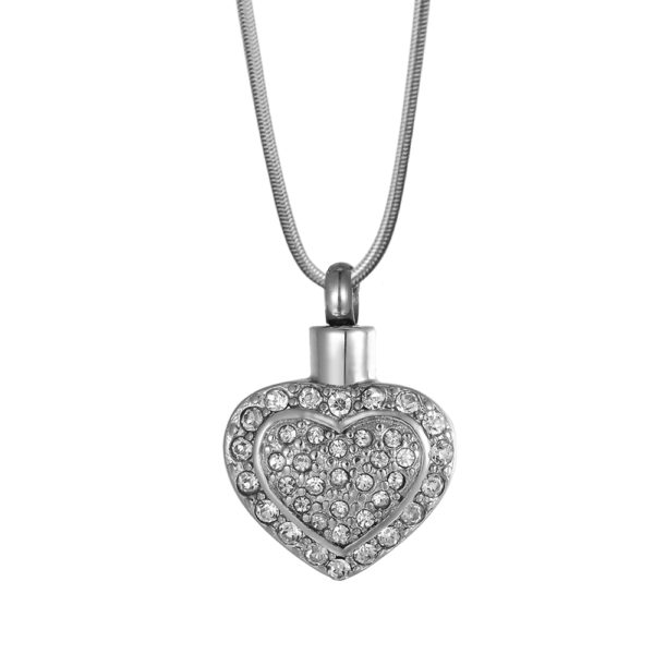 B96468 Flickering Heart Memorial Necklace 1