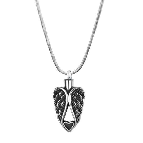 B97728 Guardian Angel Heart Memorial Necklace 1