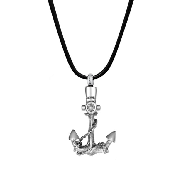 B98181 Premium Pirate Anchor Memorial Necklace 1
