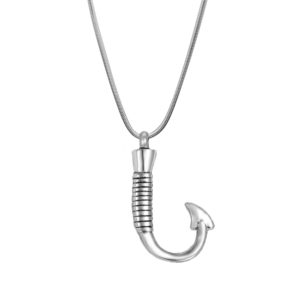 Premium Fishing Hook Memorial Necklace