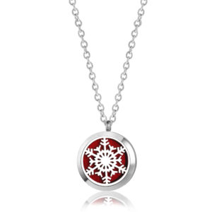 B101337 Snow Flake Essential Oil Necklace 1