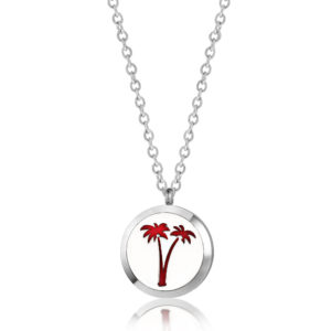 B104541 Palm Trees Essential Oil Necklace 1