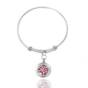 B106411 Cherry Blossom Essential Oil Adjustable Bracelet 1